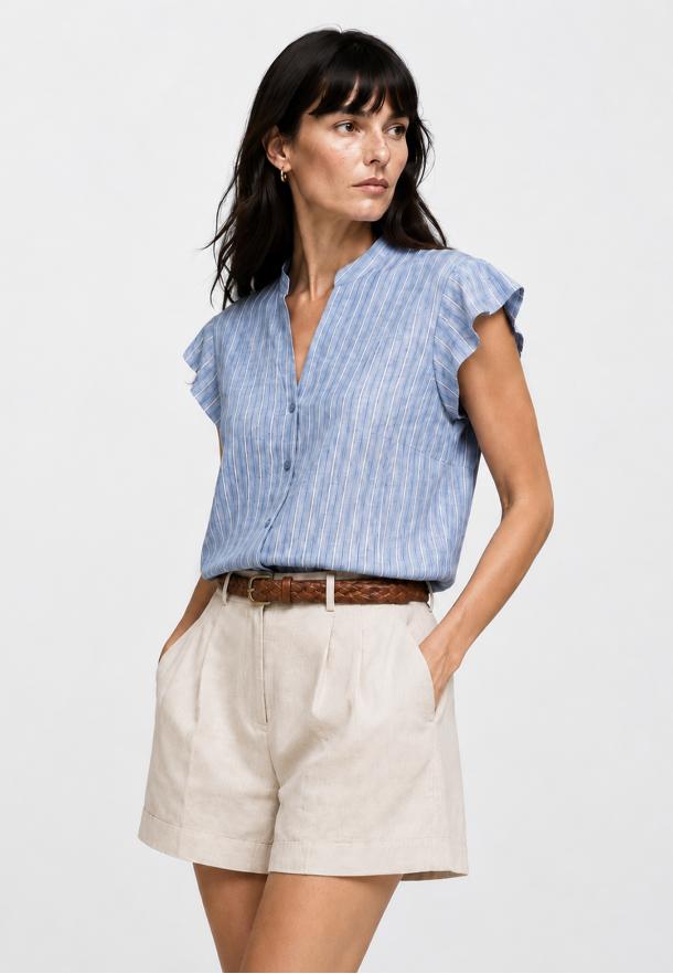 Camisa rayas bicolor AZUL
