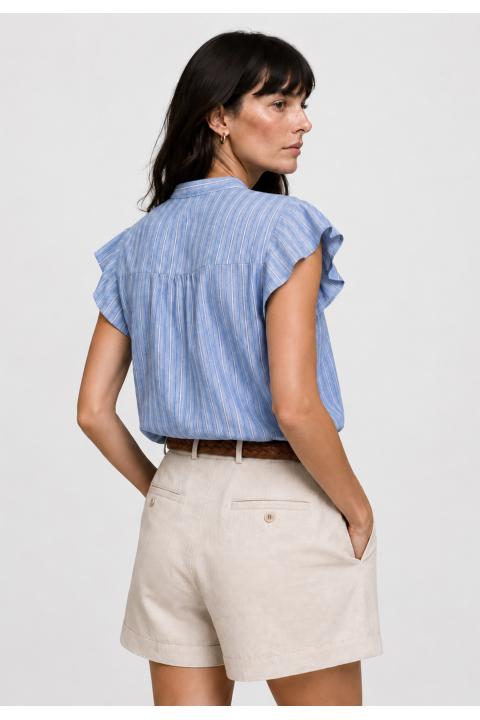 Camisa rayas bicolor AZUL
