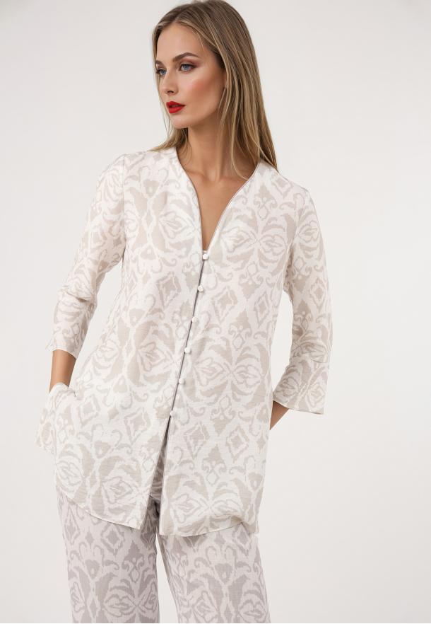 Blusa-casaca vivos GRIS