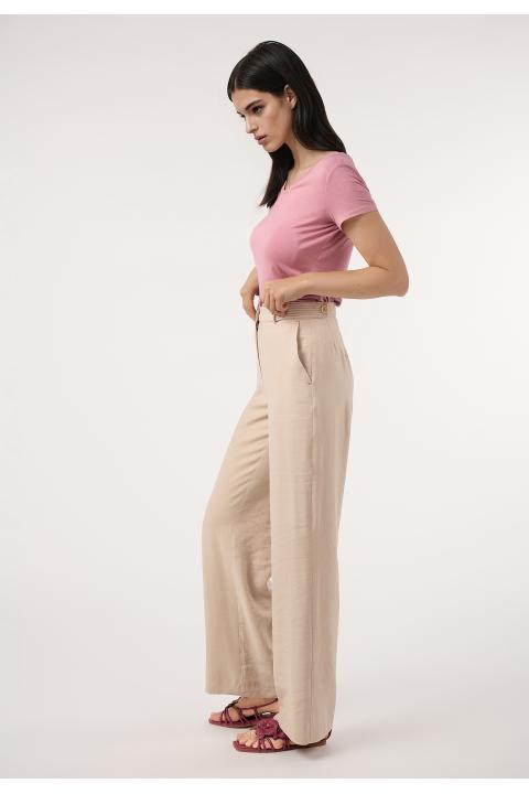 Pantalón pespunte BEIGE