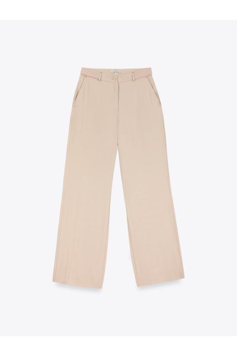 Pantalón pespunte BEIGE