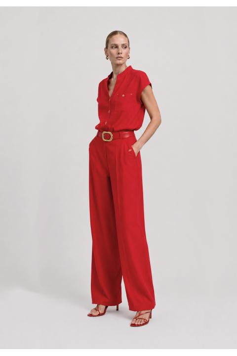 Pantalón culotte atacados ROJO