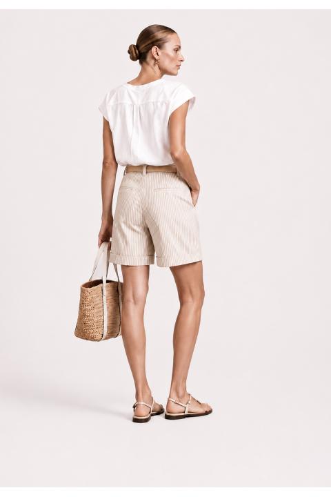 Bermuda rayas BEIGE