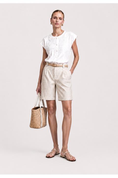 Bermuda rayas BEIGE