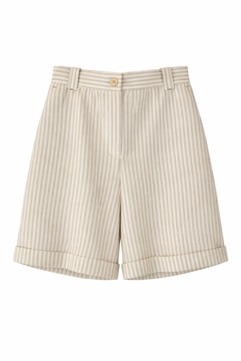 Bermuda rayas BEIGE