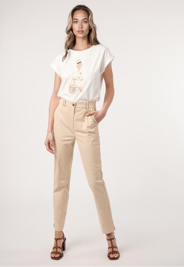 Pantalón chino BEIGE