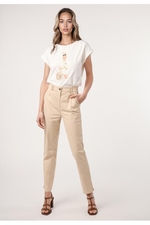 Pantalón chino BEIGE