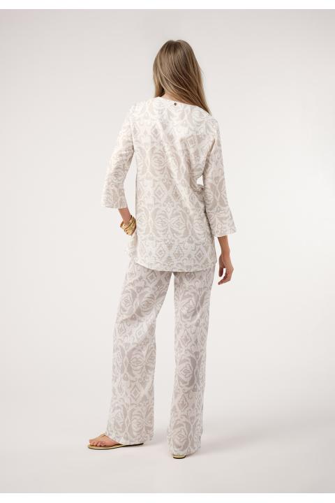 Pantalón estampado  vivos GRIS