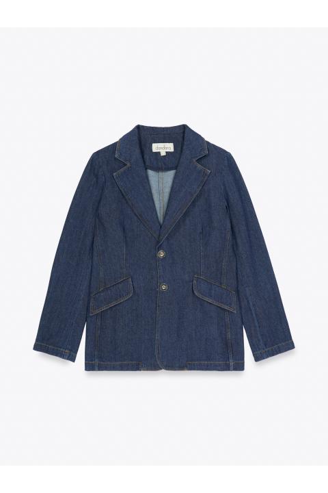 Blazer denim.Traje AZUL