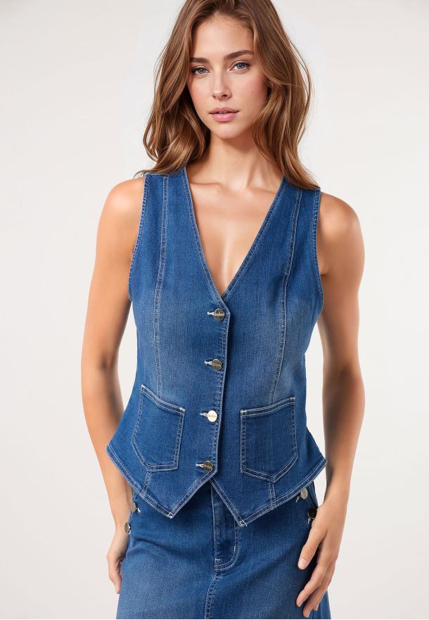 Chaleco denim DENIM