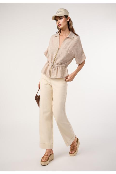 Sobrecamisa vichy BEIGE