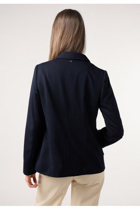 Blazer piqué básica AZUL MARINO
