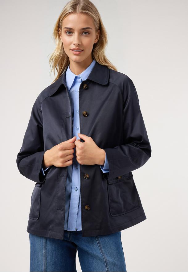 Trench corto AZUL MARINO