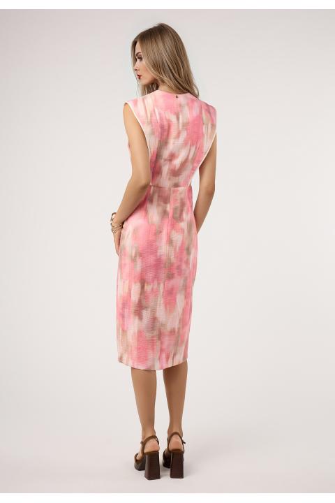 Vestido midi manchas viveado ROSA