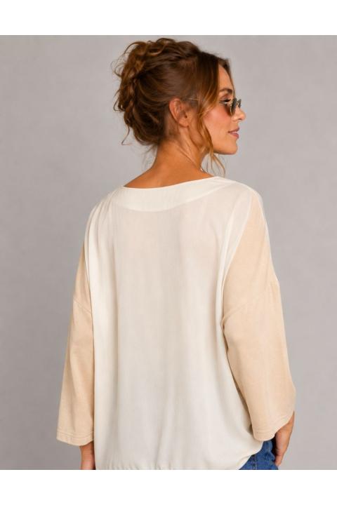 T-shirt sublimada flowers ROSA NUDE