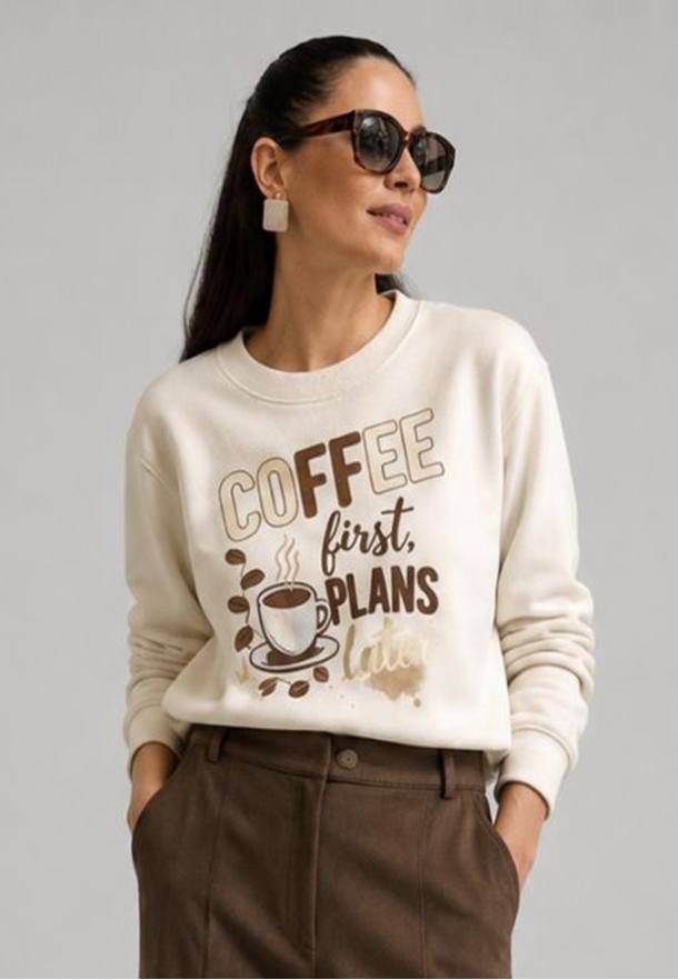 Sudadera Coffe BEIGE