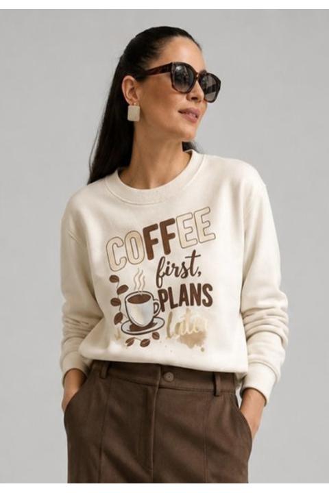 Sudadera Coffe BEIGE
