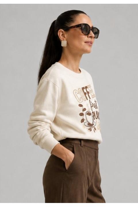 Sudadera Coffe BEIGE