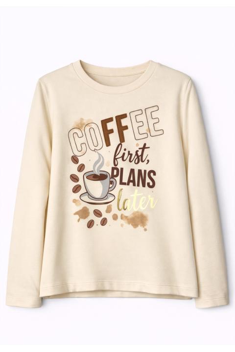 Sudadera Coffe BEIGE