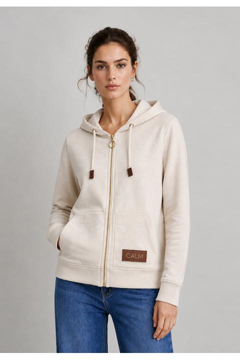 Sudadera punto Calm BEIGE