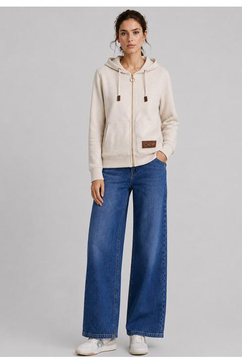 Sweatshirt knit Calm BEIGE