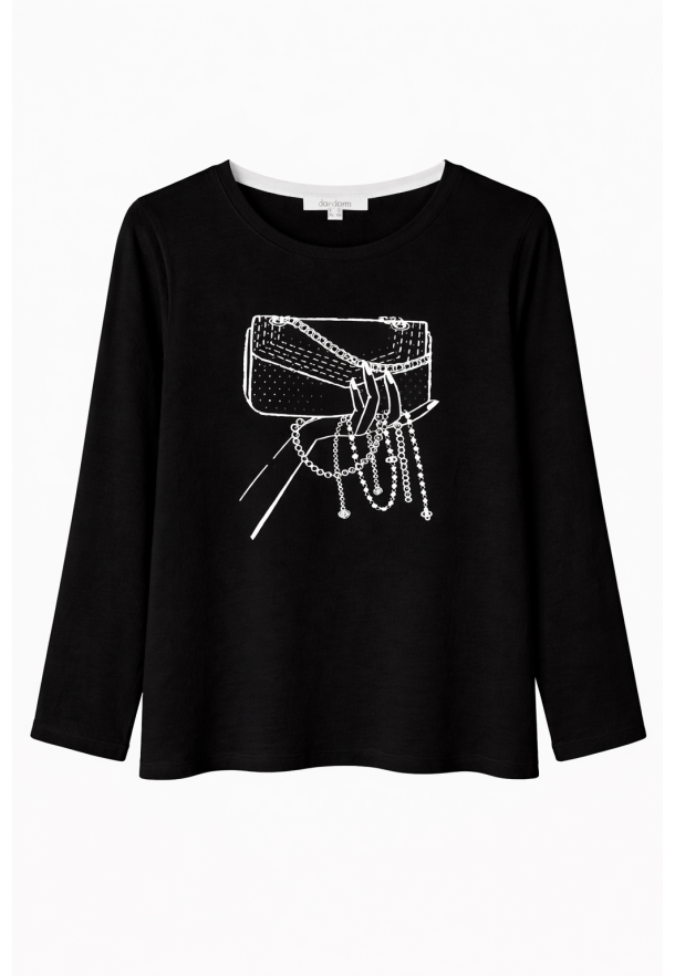 T-shirt mano NEGRO