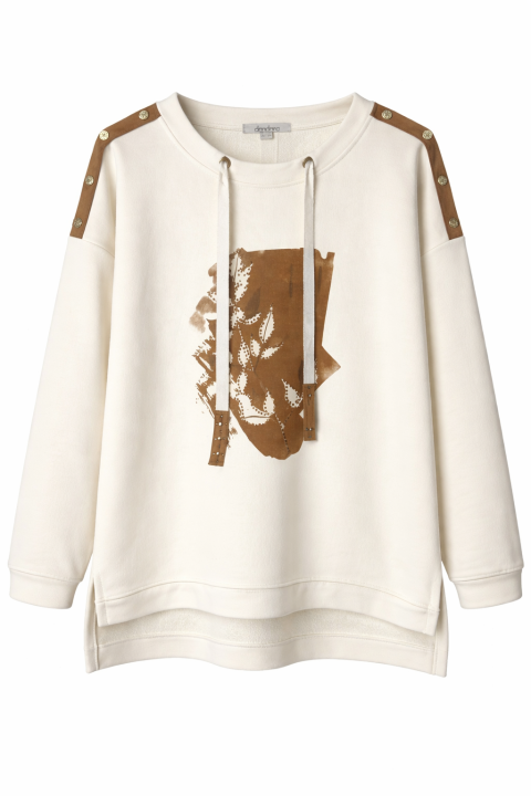 Sweatshirt flower CRUDO
