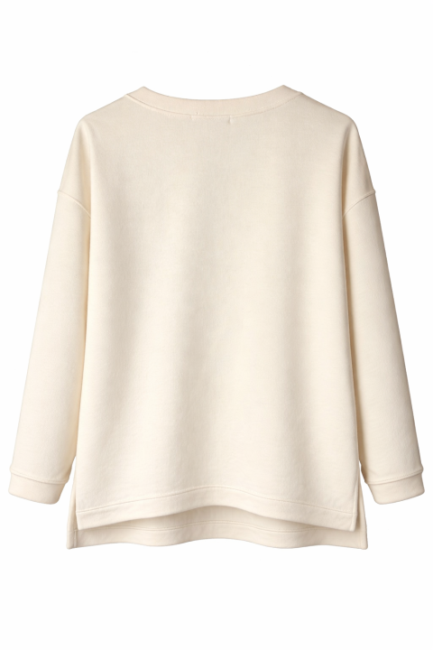 Sudadera flor CRUDO