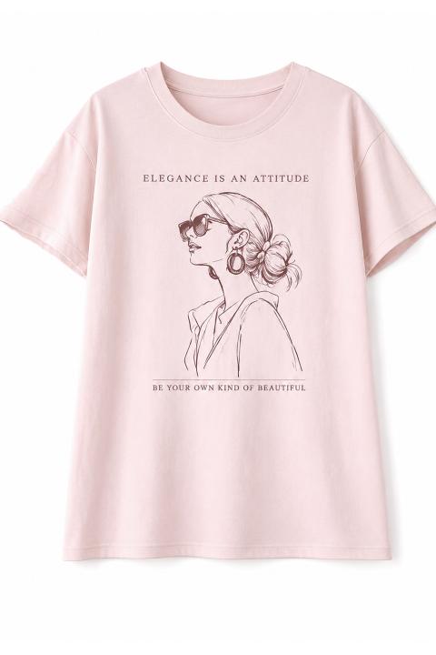 camiseta chica rosa ROSA