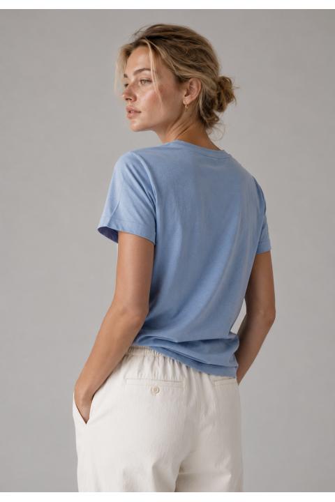 T-shirt caracoles AZUL