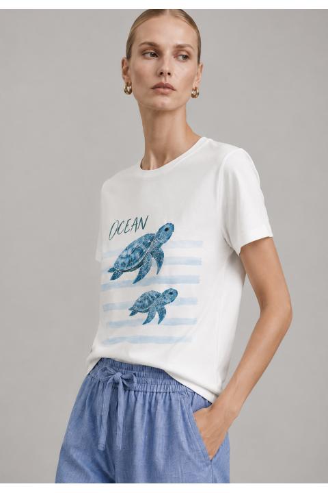 T-shirt tortuguitas BLANCO