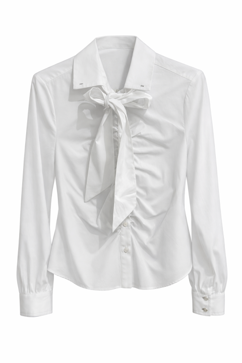 Blusa frunces BLANCO