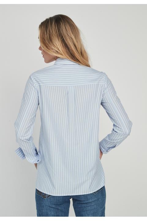 Blusa rayas AZUL CELESTE