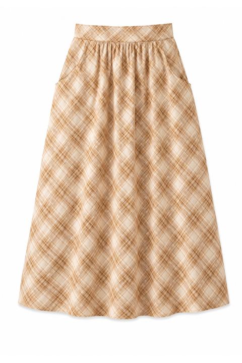 Falda cuadros CAMEL