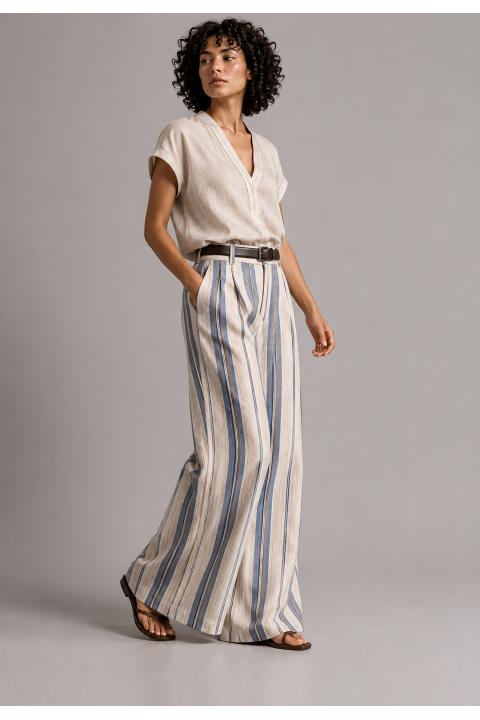 Pantalon rayas AZUL
