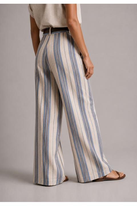 Pantalon rayas AZUL