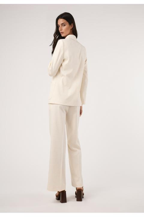 Pantalón espiga. Traje CRUDO