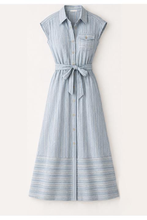 Vestido camisero AZUL