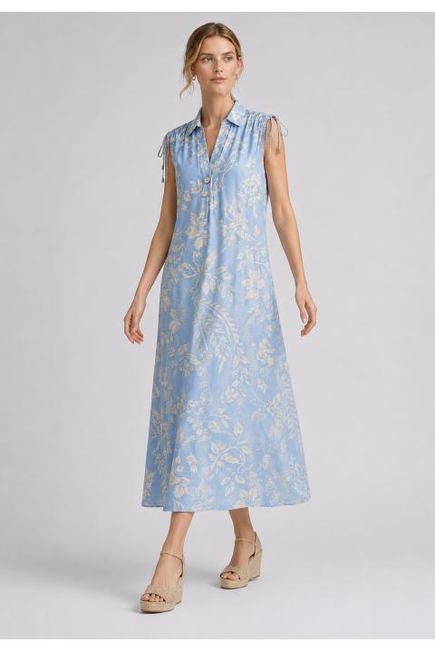 Vestido estampado AZUL