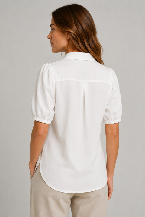 Blusa cruda BLANCO