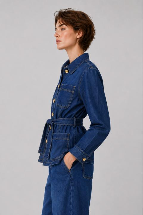 Chaqueta denim AZUL