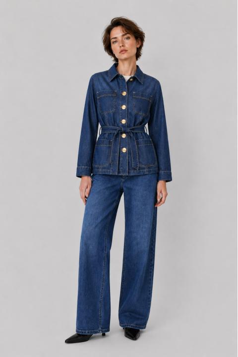 Chaqueta denim AZUL