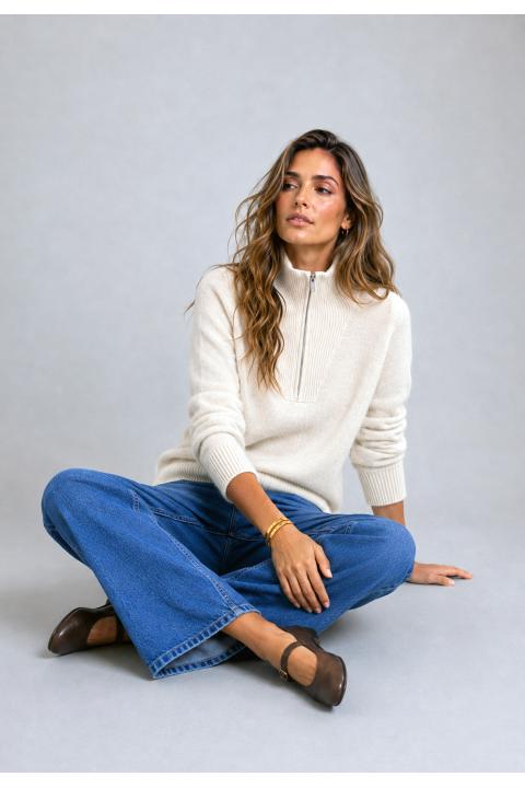 Sweater zip CRUDO