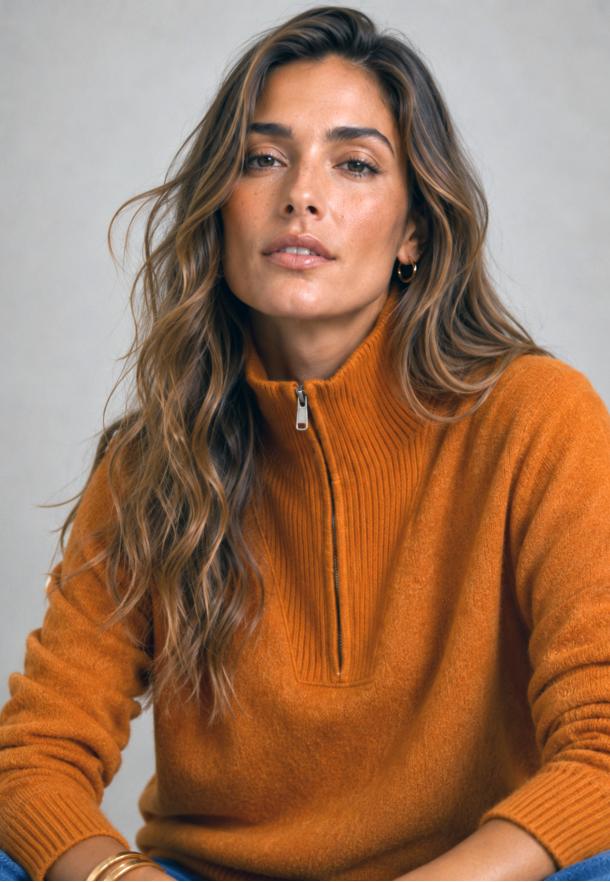 Sweater zip OCRE