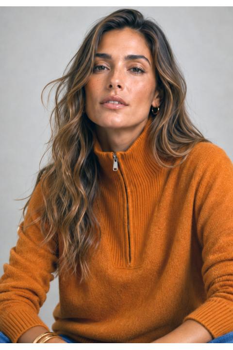 Sweater zip OCRE