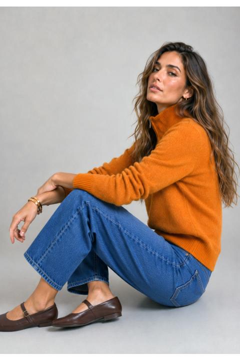 Jersey cremallera OCRE