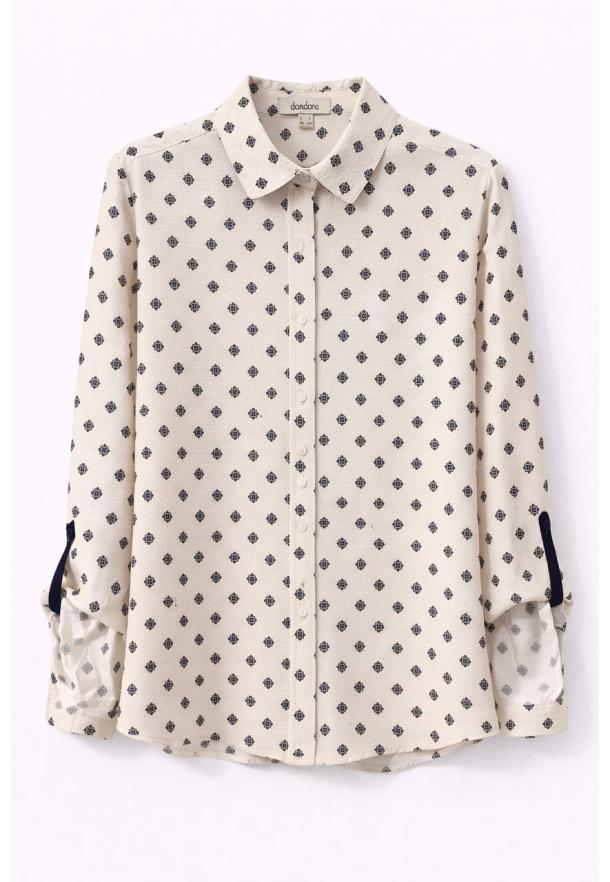 Blusa estampado corbatero CRUDO