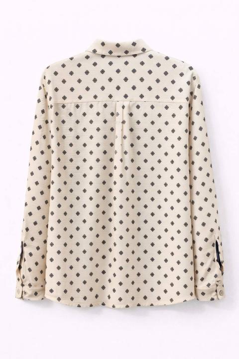 Blouse tie-inspired print CRUDO