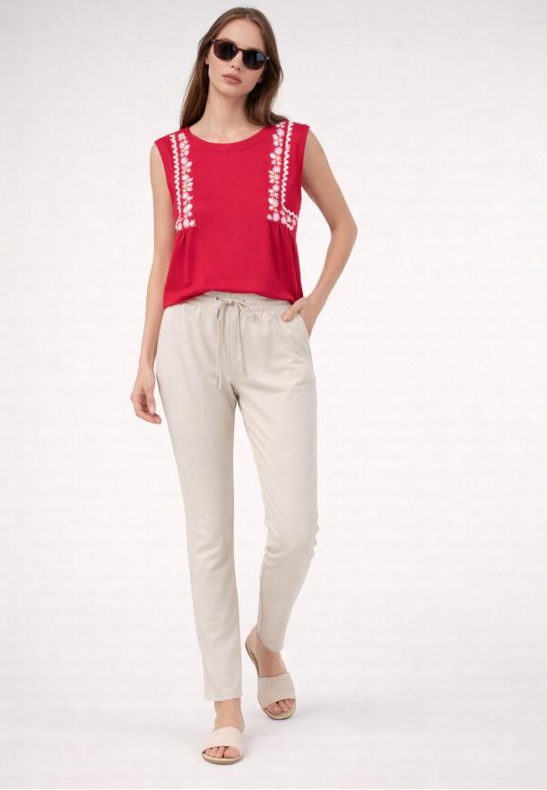 Pantalón experience goma cintura BEIGE