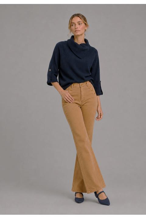 Pantalón cropped CAMEL
